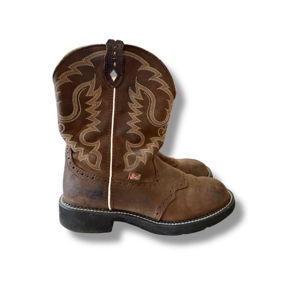 Justin Boots Other - Justin Gypsy Brown Leather Square Toe Boots Cowgirl Western Women's Size 10B